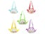 5 Colors Netted Bag Beach Shell Bag Sand Play Summer Pool Zipper Bag W/ Carousel 3