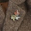 1Pc Maple Leaf Brooch Metal Vintage Women/Girl Collar Lapel Pin Fashion Jewelry Carousel 1