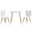 3 Piece Kids Table and Chairs Set Activity Playing Study Children Desk Carousel 3