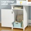 Kids Table And Chair Set Children Study Play Toys Desk W/ Cabinet Storage Carousel 5
