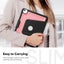 iPad Air 13 2024 (M2 A2898) Auto Sleep Shockproof Case with Pen Holder-Pink Carousel 3