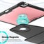 iPad Air 13 2024 (M2 A2898) Auto Sleep Shockproof Case with Pen Holder-Pink Carousel 5