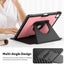 iPad Air 13 2024 (M2 A2898) Auto Sleep Shockproof Case with Pen Holder-Pink Carousel 6