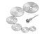 7pcs HSS Rotary Tool 22 /25 /32 /35 /44 /50mm Circular Saw Blades Cutting Wheel Carousel 3
