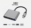 USB 3.1 Converter USB C to HDMI Type C HDMI Adapter 3 in 1 Type C HDMI USB 3.0 Carousel 3