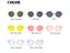 Round Sunglasses Women Red Yellow Blue Green Clear Lens Sun Glasses For Women Carousel 5