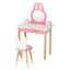 1 Set Of Kids Dressing Table Wooden Bunny Pink Carousel 1