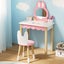 1 Set Of Kids Dressing Table Wooden Bunny Pink Carousel 7