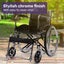 Folding Manual Wheelchair Self Propelled 24 Inch Rear Wheels Chrome Steel Fra... Carousel 5