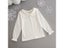 Girls White Cotton Lace Shirts Autumn Long Sleeve Turn-down Collar Tops 6-12 Carousel 1