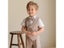 Children's Khaki Striped Suit Set Boy's Suspenders Long Shorts Vest Shirt Carousel 8