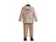 Children's Khaki Striped Suit Set Boy's Suspenders Long Shorts Vest Shirt Carousel 9