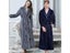 Men Extra Long Plus Size Warm Flannel Bathrobe Winter Women Jacquard Dressing Carousel 8