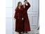 Men Extra Long Plus Size Warm Flannel Bathrobe Winter Women Jacquard Dressing Carousel 9