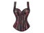 Women Corset With Straps Black Overbust Corsets Vest Plus Size Steampunk Carousel 7