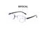 Anti Blue Light Reading Glasses Bifocal Multifocal Rimless Flexible Glasses Carousel 1