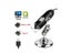 Adjustable 1600X 2MP 8LED Digital Microscope Handheld Portable USB Magnifier Carousel 1
