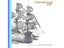 3D Assembled Pyotr Velikiy Bismarck Nagato Kongou Glass Model Puzzle Toys Carousel 6