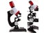 Kids 100-1200X LED Biological Microscope Home School Educational Toy Carousel 6
