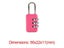 Nice 3 Digit Dial Combination Code Number Lock Padlock For Luggage Zipper Bag Carousel 7