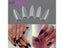 500 False Nail Tips Clear Natural White Stiletto French Acrylic UV Gel Carousel 3