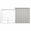 Rabbit Cage Grey 200x91x100 Cm Galvanised Steel Topppxn Carousel 3