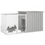 Rabbit Cage Grey 200x91x100 Cm Galvanised Steel Topppxn Carousel 5