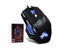 USB Wired Gaming Mouse 7 Buttons 5500 DPI Adjustable LED Backlit Optical Carousel 3