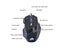 USB Wired Gaming Mouse 7 Buttons 5500 DPI Adjustable LED Backlit Optical Carousel 7