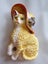 Cat With Glitter Hat Resin Fridge Magnet – Size 7cm Carousel 1