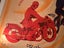 must see $ 1 reserve Massive Vintage FAVOR Motorcycles Bullseye Poster Carousel 3
