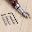 5 in 1 Pro Leathercraft Edge Press Kit Adjustable Stitching and Groover Crease Carousel 6