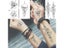 Baofuli Waterproof Temporary Sticker Geometric Planet Jellyfish Tattoo Black Carousel 2