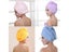 Microfiber Hair Drying Towel Wrap Turban Hat For Shower Drying Carousel 1