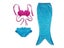 Fancy Cosplay Costume 3pcs Girl Child Birthday Holiday Gift Mermaid Tail Carousel 4