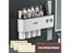 IZEFS Magnetic Adsorption Inverted Toothbrush Holder Toothpaste Dispenser Rack Carousel 1