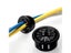 10pcs Plastic Desk Wire Hole Cover 35mm Cable Outlet Seal Rings Carousel 3
