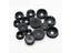 10pcs Plastic Desk Wire Hole Cover 35mm Cable Outlet Seal Rings Carousel 6