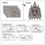 3d Puzzles Sky Royal Palace Metal Model Building Kits Diy Toys For Teen Brain... Carousel 5