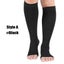 1pair Calf Compression Knee High Open Toe Socks for Women Carousel 1