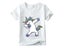 Children Cartoon Dabbing Unicorn Summer Short Sleeve T-Shirt For Kids Carousel 7