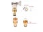 AIVY-Universal Kitchen Hose Adapter Metal Faucet Connector Mixer Tube Joint Carousel 6