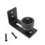 Carbon Steel Adjustable Black Powder Coated Bottom Floor Guide Stay Roller For Carousel 5