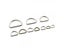 20pcs 100pcs Metal Non-Welded D Ring Adjustable Buckle For Backpacks Straps Carousel 4