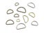 20pcs 100pcs Metal Non-Welded D Ring Adjustable Buckle For Backpacks Straps Carousel 10