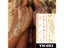 Waterproof Temporary Tattoo Sticker Flowers Henna Glitter Body Art Carousel 4