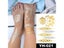 Waterproof Temporary Tattoo Sticker Flowers Henna Glitter Body Art Carousel 8