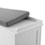 Storage Ottoman Blanket Box 140Cm Fluted Grey Carousel 3