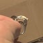 Large Natural Opal set in Platinum ring Carousel 9