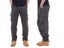Simple Cotton Men's Casual Overalls With Elastic Waist And Multi-pockets Carousel 4